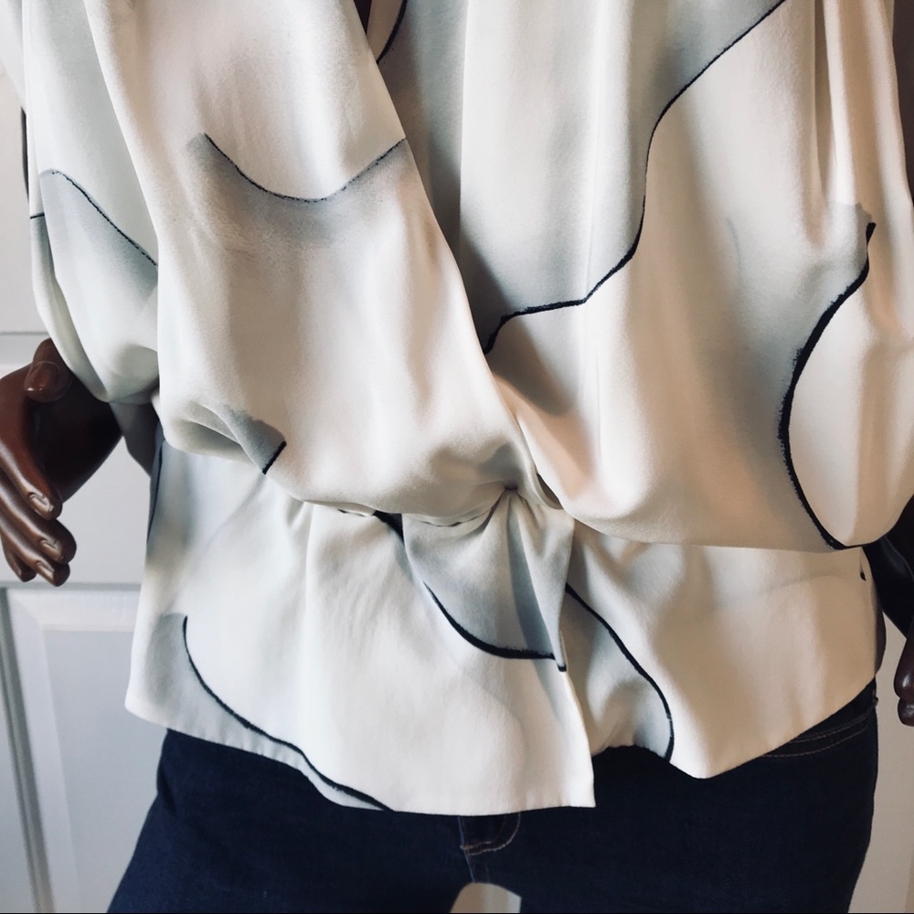 Diane Von Furstenberg DVF Juliette Silk Blouse - Picture 5 of 13
